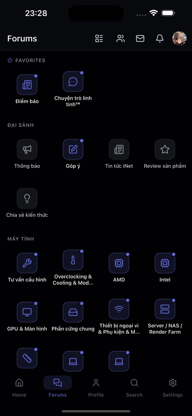 Lưới diễn đàn con
